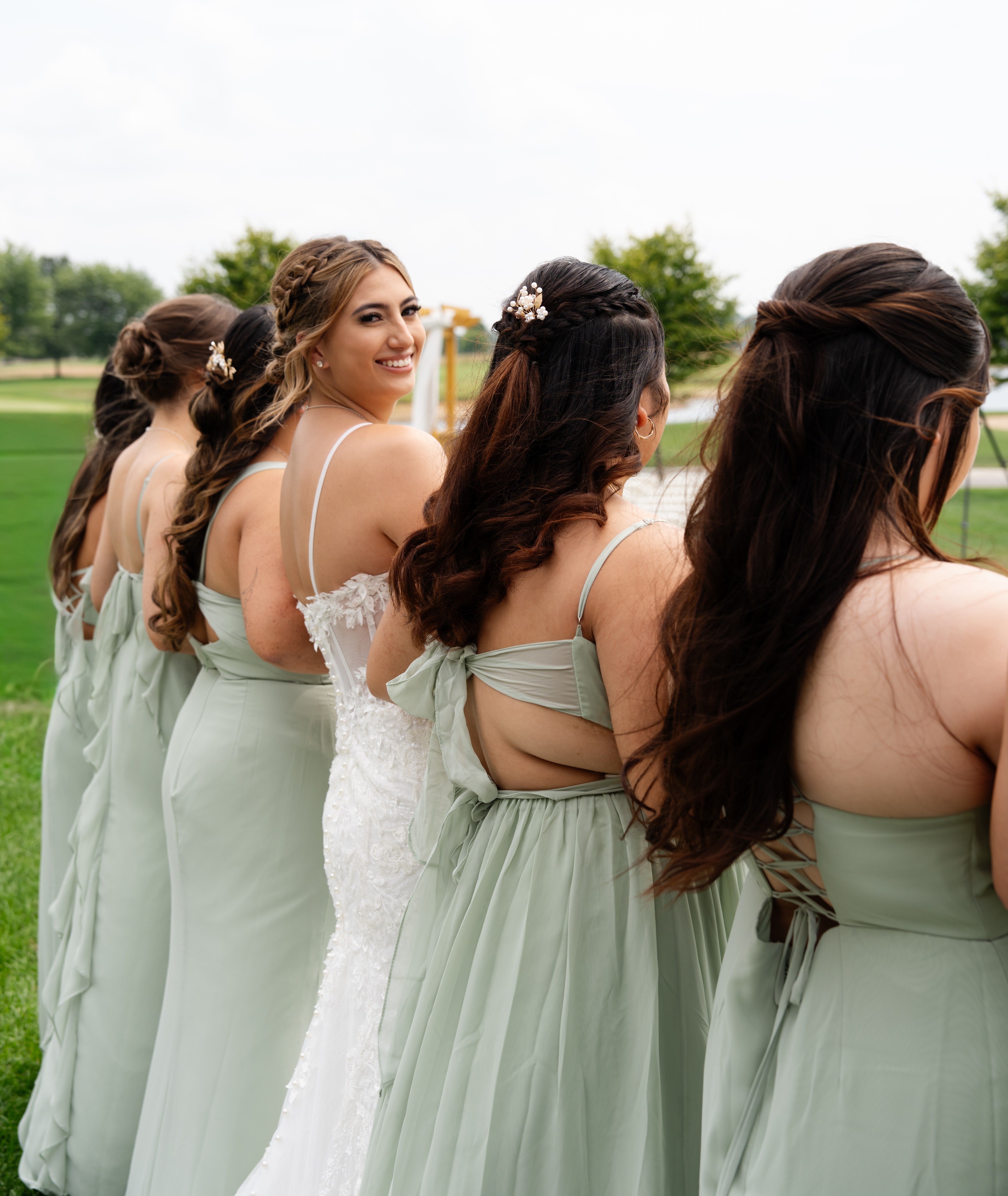 Professional bridal hair styling service